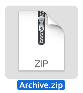 create zip archive for windows on mac